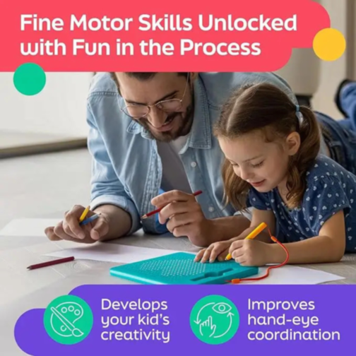 Tableta Magnetică cu Bile de Desen pentru Copii (culoare aleatorie) 