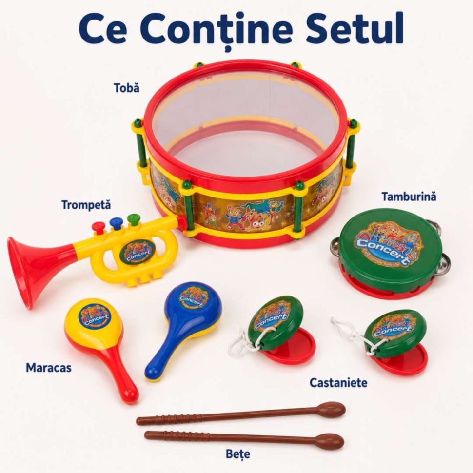 Ce conține setul muzical pentru copii