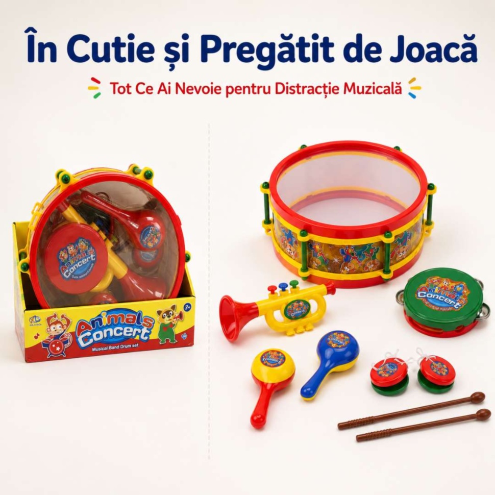 Set muzical în cutie și pregătit de joacă