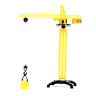 Set de Construcție cu Macara și Vehicule pentru Șantier, 13 Piese