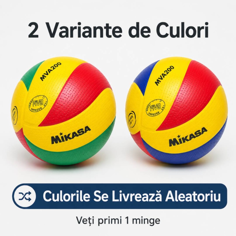 Minge de volei pentru copii în două variante de culori livrate aleatoriu