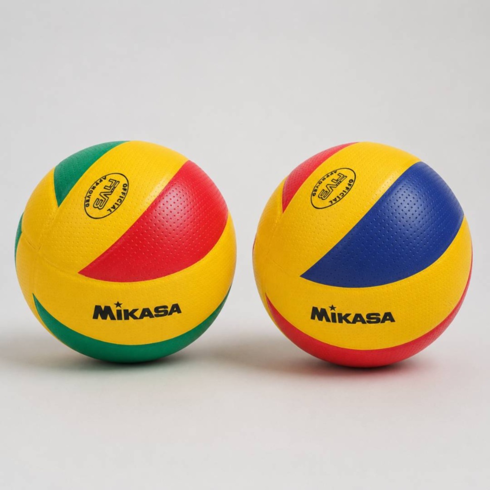 Două variante de culoare pentru mingea de volei pentru copii