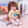 Păpușă Chimi Doll 38 cm cu Salopetă Roz și Păr Lung, Corp Moale din Vinil | image