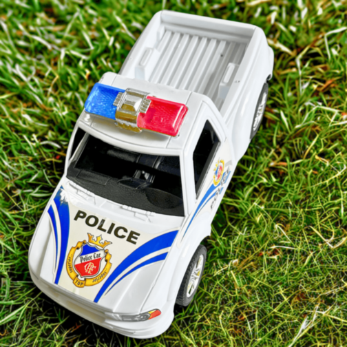 Mașină Poliție Pick-Up cu Fricțiune pentru Copii Mașină Poliție Pick-Up cu Fricțiune pentru Copii