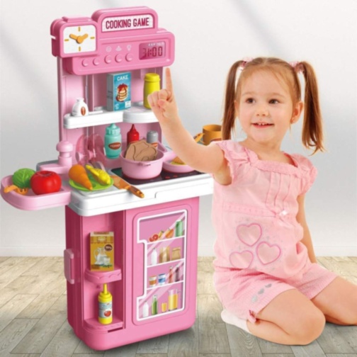 Bucătărie Portabilă pentru Copii 4 în 1 cu Accesorii