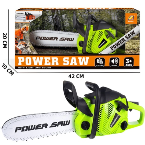 Drujbă Jucărie Power Saw cu Lumini și Sunete 