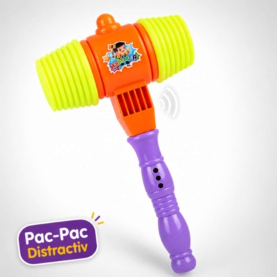 Ciocan Distractiv pentru Copii cu Sunete și Tub Elastic (culoare aleatorie) | image