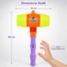 Ciocan Distractiv pentru Copii cu Sunete și Tub Elastic (culoare aleatorie)