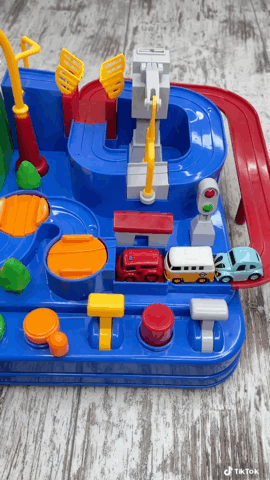 Circuit Mecanic Interactiv "Echipa de Salvare - Drumul cu Obstacole" 