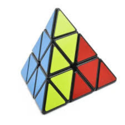 Piramidă puzzle magică colorată