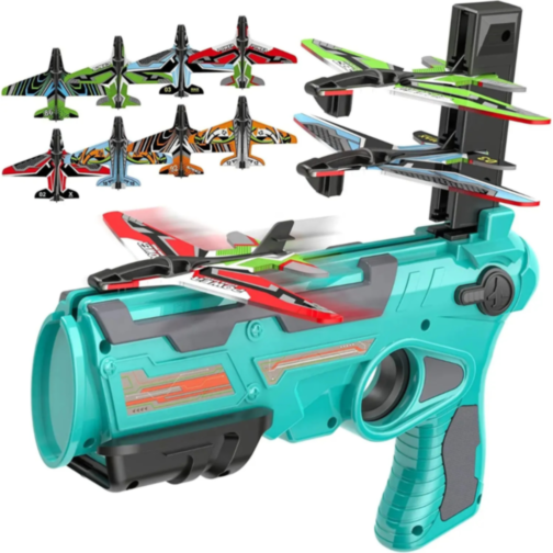 Pistol de Lansat Avioane Planor din Spumă EVA (culoare aleatorie)