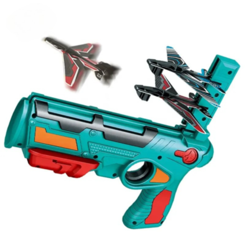 Pistol de Lansat Avioane Planor din Spumă EVA (culoare aleatorie)