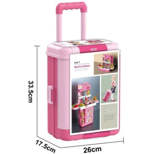 Bucătărie de Jucărie Portabilă 3-în-1 pentru Copii