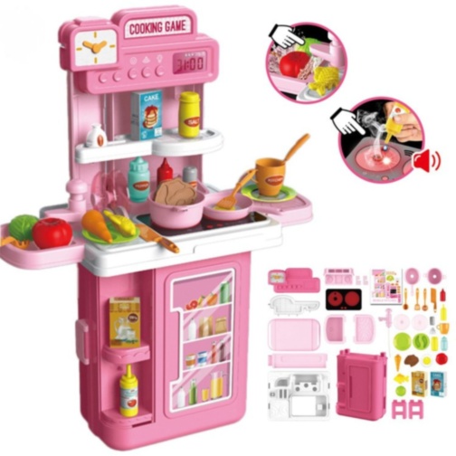 Bucătărie de Jucărie Portabilă 3-în-1 pentru Copii