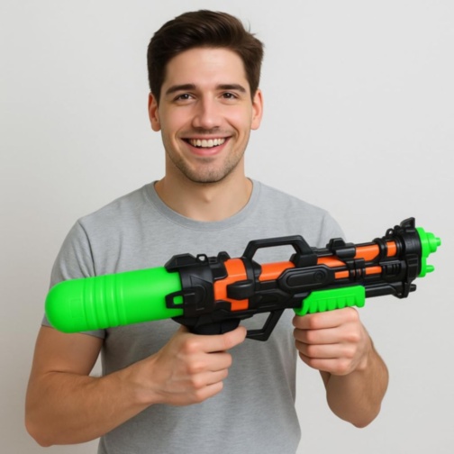 Pistol cu Apă Mare 44 cm cu Rezervor 550 ml (culoare aleatorie)