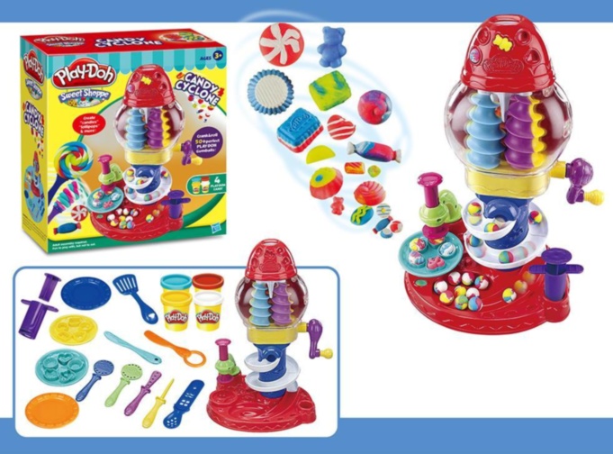 Set Plastilină "Fabrica de Făcut Acadele Candy Cyclone" 