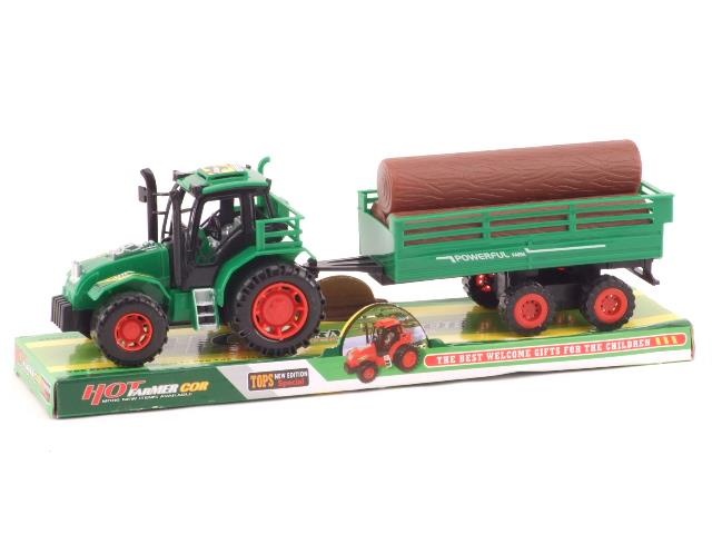 Tractor cu Remorcă cu Lemne, 32cm
