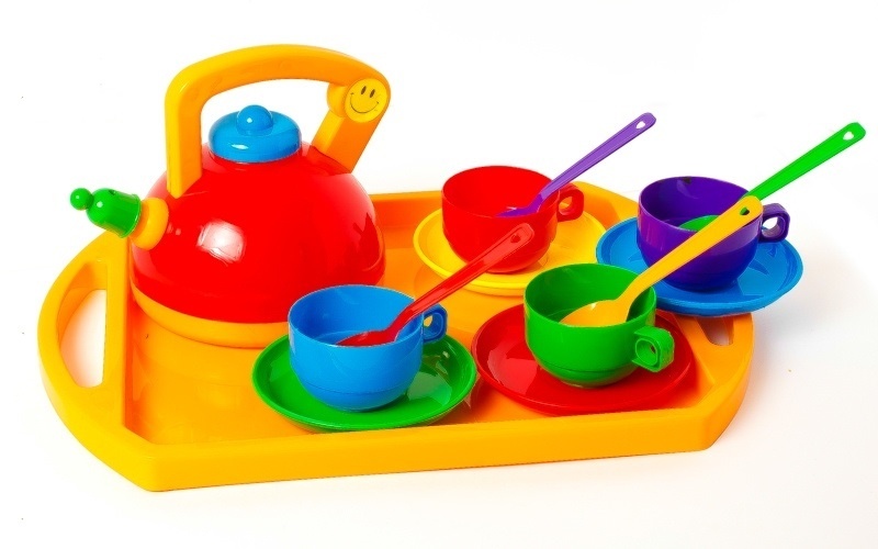 Set pentru Micul Dejun cu Tăviță si 13 Accesorii