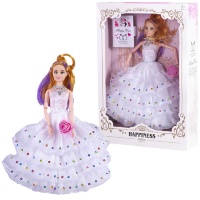 Barbie în Rochie Albă Elegantă, 37cm 