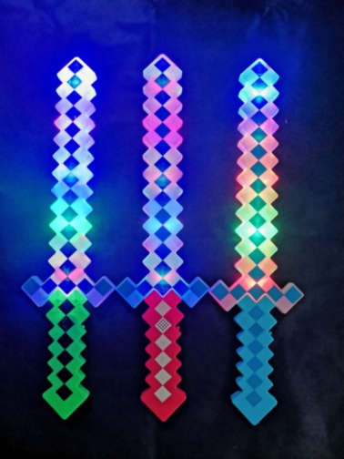 Sabia Minecraft Diamond cu Lumini