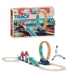 Tren Electric cu Cale Ferată și Obstacole
