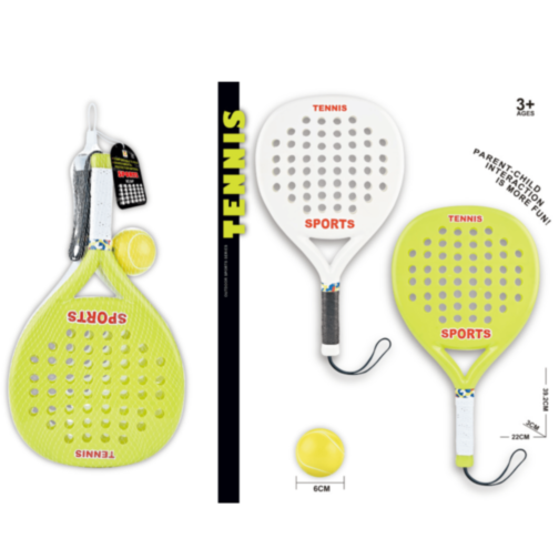 Set Tenis pentru Copii cu 2 Rachete și Minge Moale – Jucărie Sportivă de Exterior