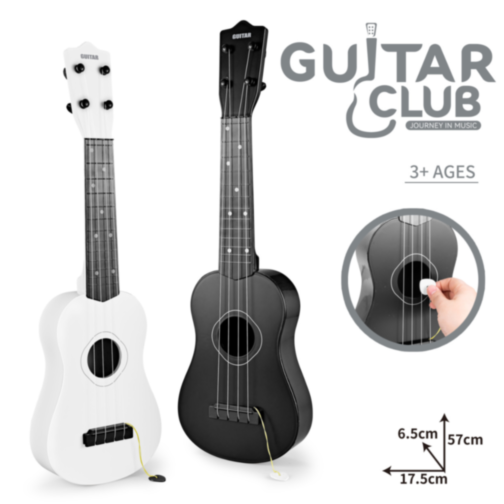 Chitară de Jucărie pentru Copii – 57 cm, cu Pană și Corzi Realiste (culoare aleatorie)