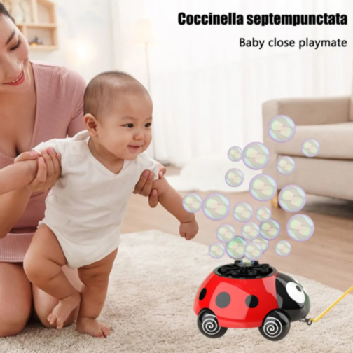 Mașină de Baloane în Formă de Buburuză cu Lumini (culoare aleatorie)