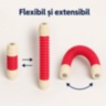 Set magnetic de construcție flexibil cu 45 de piese