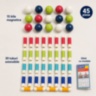 Set magnetic de construcție flexibil cu 45 de piese