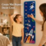 Panou Montessori de Măsurat Înălțimea cu Mingi Velcro