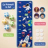 Panou Montessori de Măsurat Înălțimea cu Mingi Velcro
