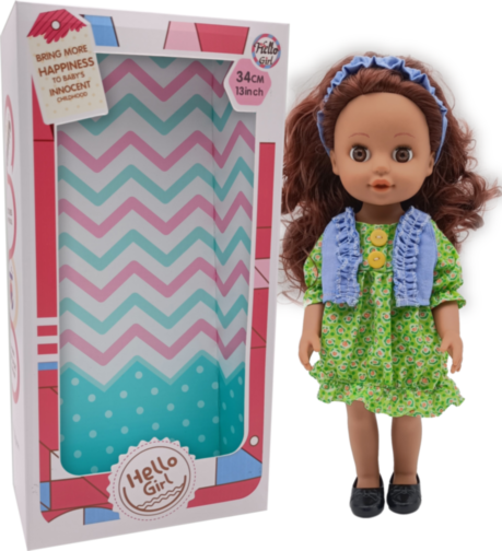 Păpușă Afro-Americană Muzicală, 34cm