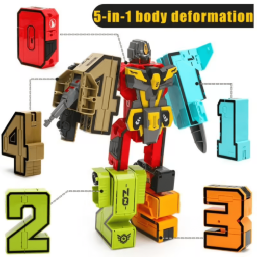 Robot Transformabil 5 în 1 Digital Cool Team
