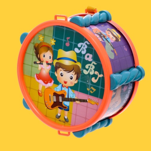 Tobă pentru Copii cu Bețe și Curea (culoare aleatorie)