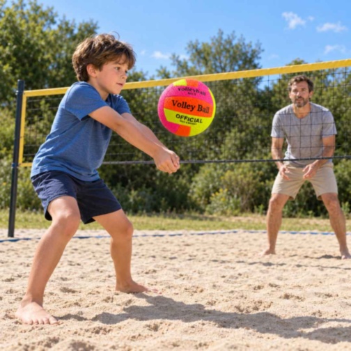 Minge de volei soft touch nr. 5 colorată