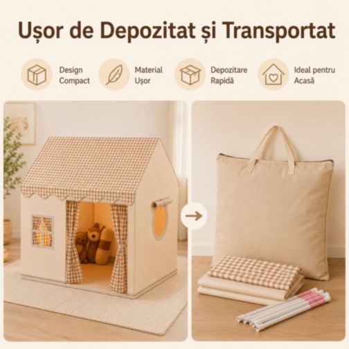 Căsuță Cort Montessori pentru Copii cu Design Cozy