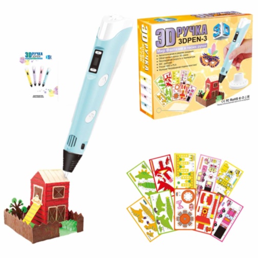 Set Creion Stilou 3D cu Filamente Multicolore și Încarcator