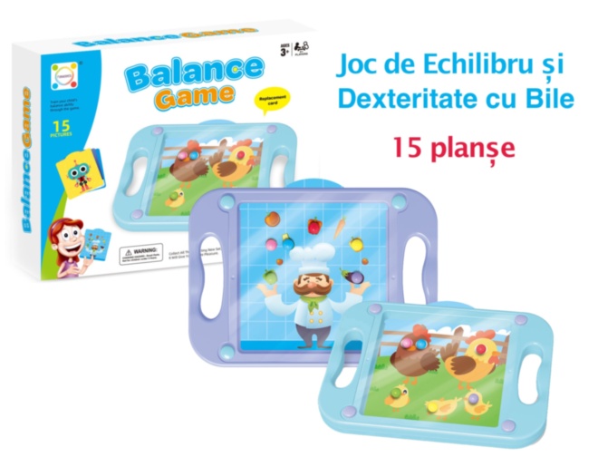 Joc de Echilibru și Dexteritate cu Bile, 15 planșe
