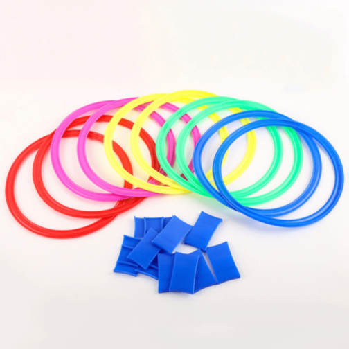 Set Inele Sportive Colorate pentru Joc și Agilitate