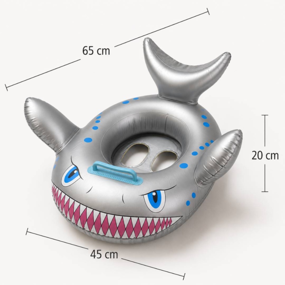 Dimensiuni colac gonflabil pentru bebeluși 65 × 45 × 20 cm