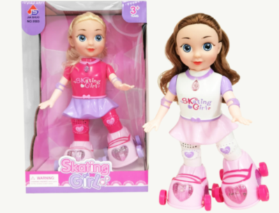 Păpușă Interactivă pe Role cu Lumină și Muzică (culoare aleatorie)  | image