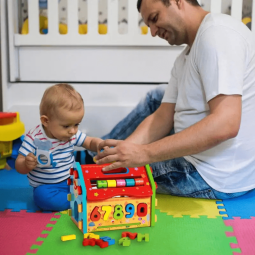 Căsuță Educativă Montessori din Lemn 6 în 1