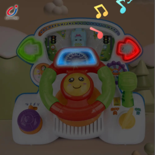 Volan Interactiv cu Sunete și Lumini - Jucărie Educativă pentru Bebeluși
