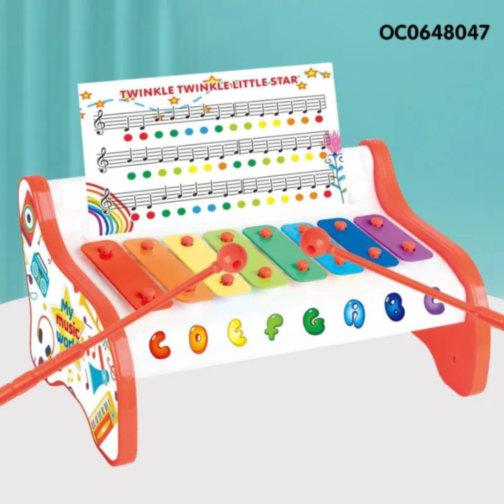 Xilofon muzical cu note colorate – Lumea Muzicii