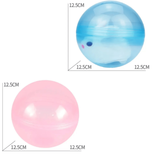 Iepuraș Interactiv în Bilă Luminoasă care Se Mișcă (culoare aleatorie)