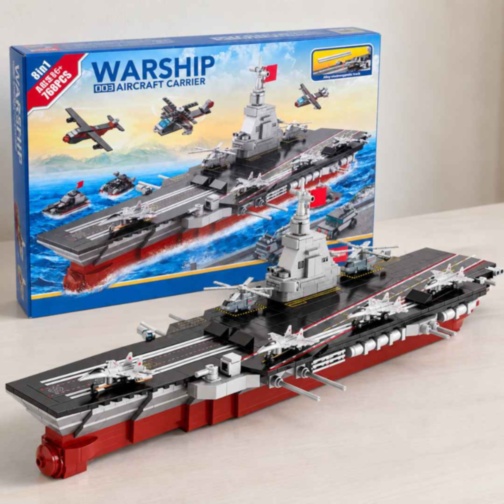 Set de construcție portavion militar 8 în 1