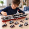 Set de construcție portavion militar 8 în 1