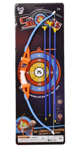 Arc cu 3 Săgeți și Țintă, 76cm  