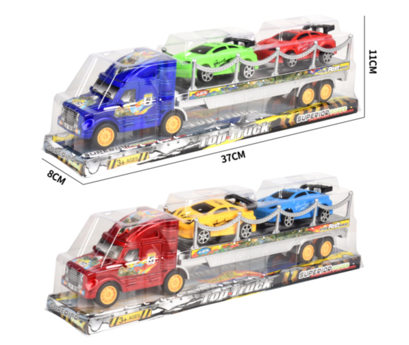 Camion cu Trailer și 2 Mașinuțe, 35cm